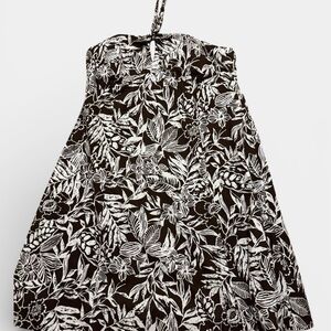 Robbie Bee Brown and White Floral Ladie’s Dress